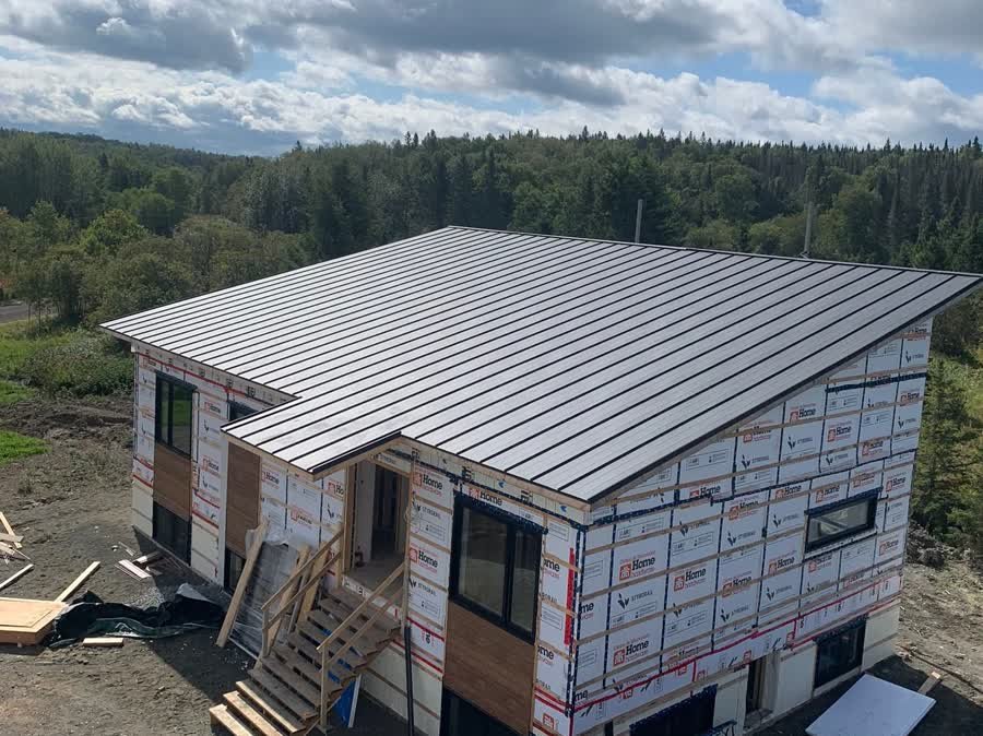 Chantier de construction en Abitibi